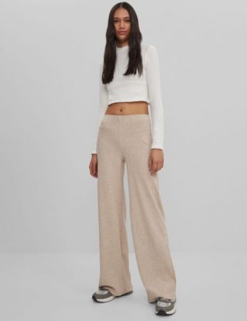 pantalones flare bershka