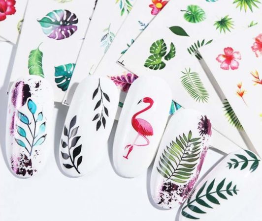 pegatinas manicura