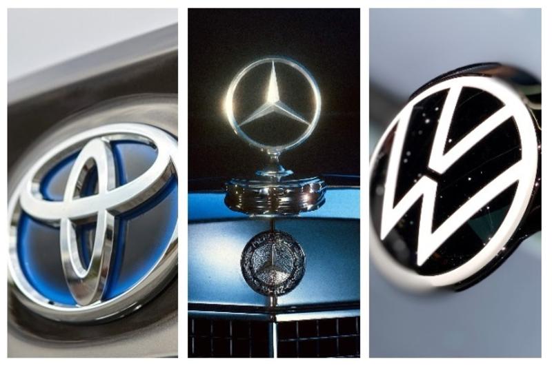 Toyota, Mercedes-Benz y Volkswagen, las firmas automovilísticas más valiosas