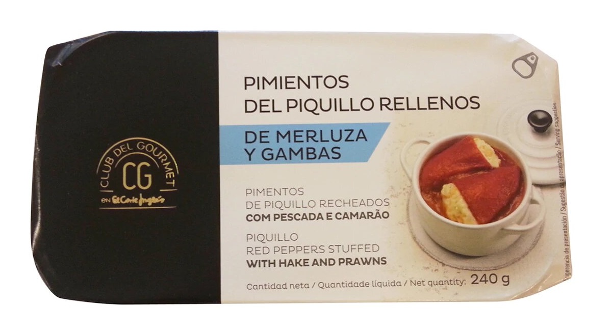 El Corte Ingles pimientos rellenos de merluza y gambas Merca2.es