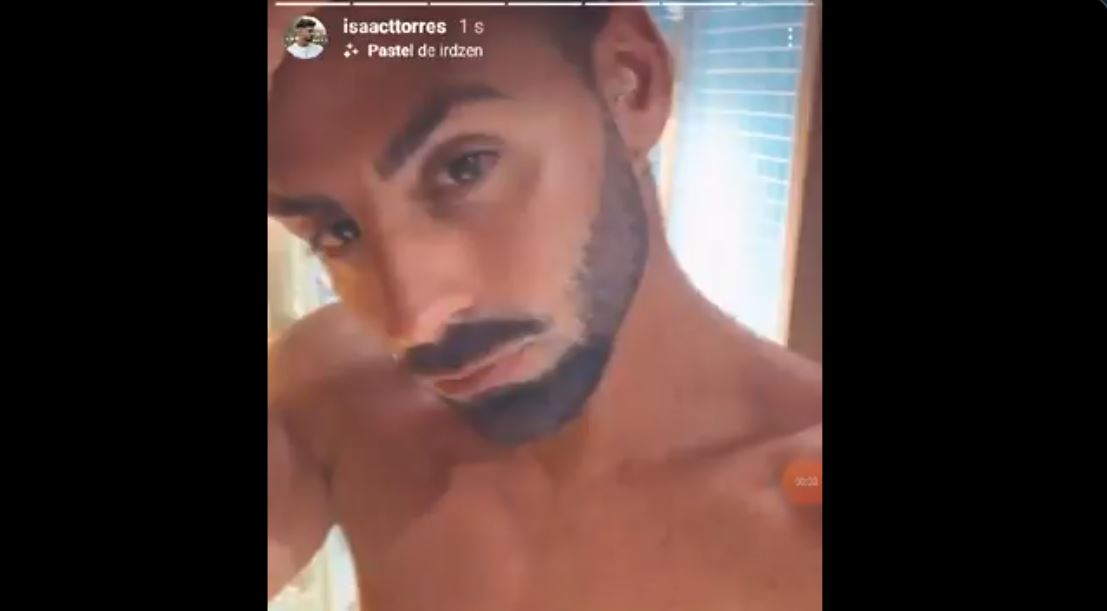 Isaac ya se desnudó y se tocó públicamente en Instagram antes de ‘La isla de las tentaciones 3’