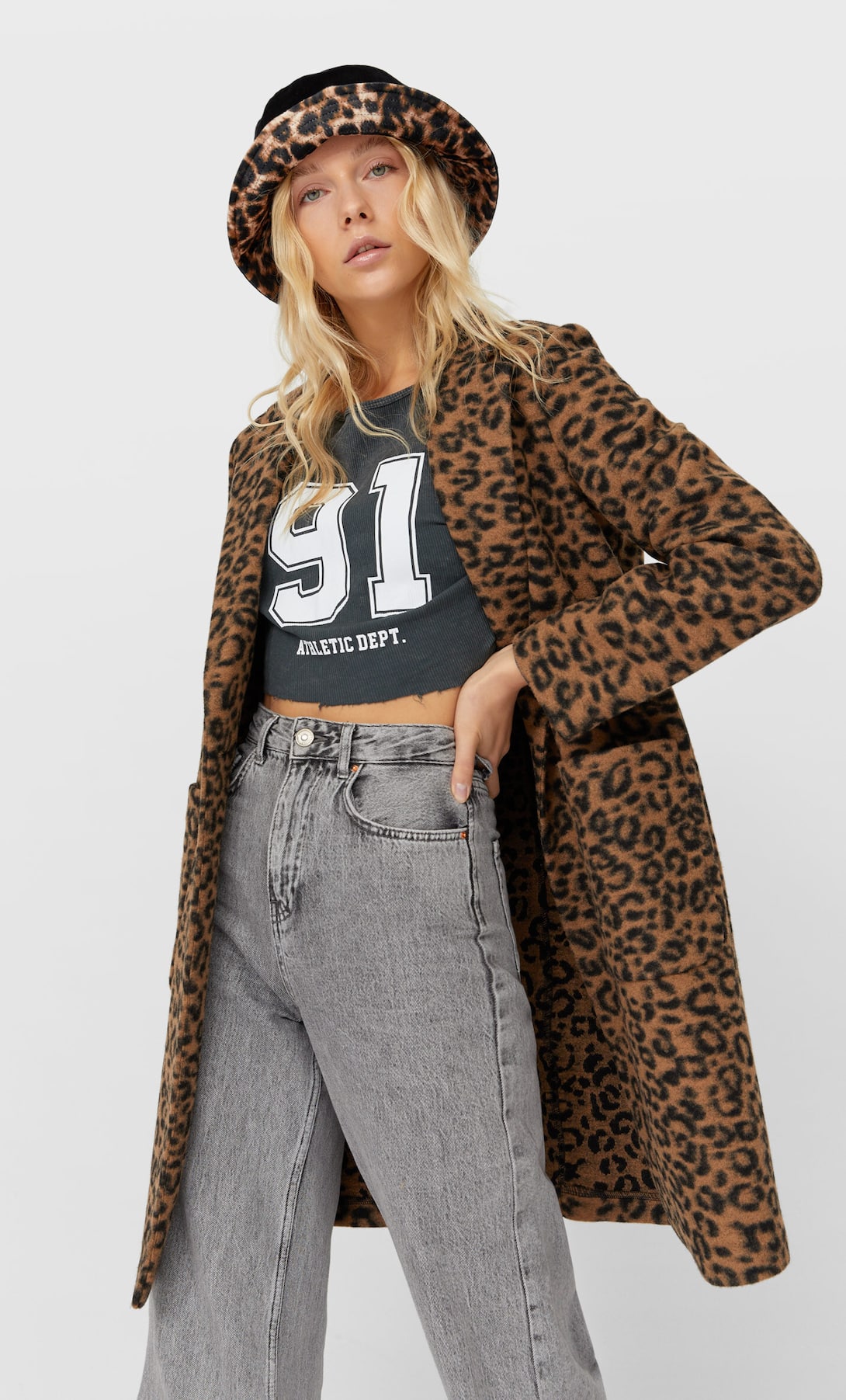 abrigo animal print 