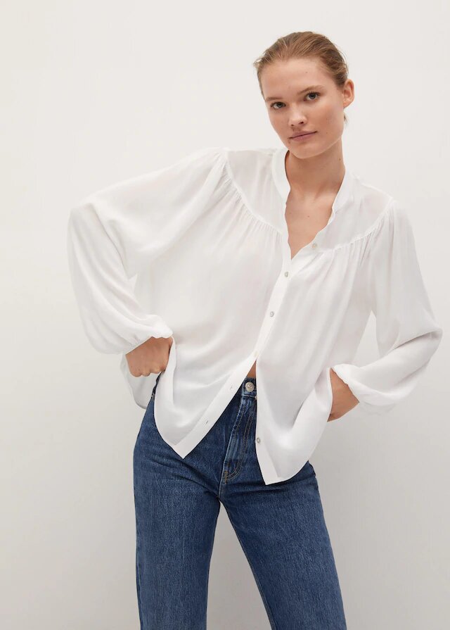 blusa acampanada