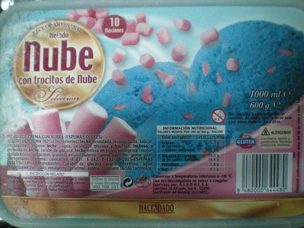 helado nube mercadona Merca2.es