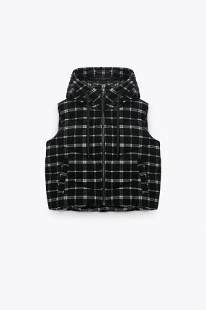 Chalecos de Zara en rebajas que serán tendencia esta primavera 5 Merca2.es Chaleco Acolchado Cuadros