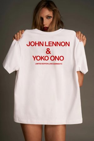 camiseta yoko ono y john lenon