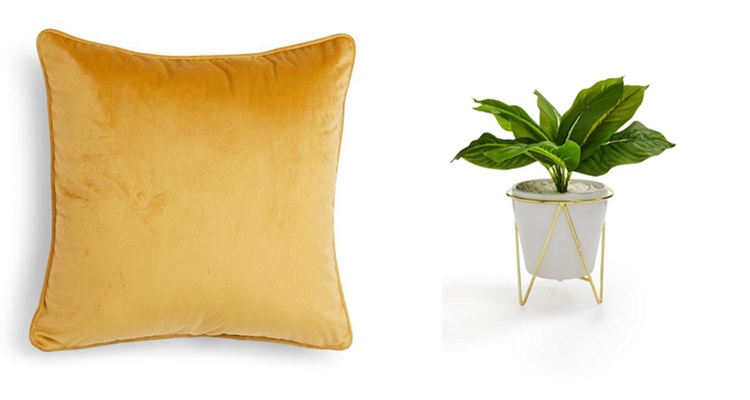 Cojín macetero planta artificial Primark Home decoración