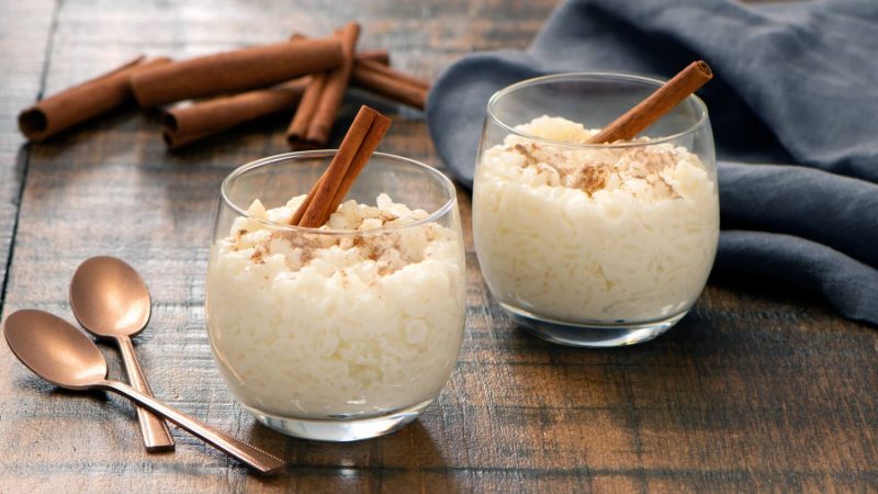 Ingrediente para  hacer un arroz con leche