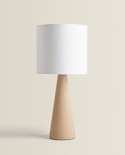 lámpara de mesa Zara Home dormitorio