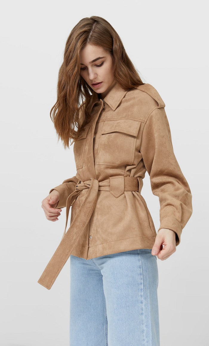 sobrecamisa cinturon stradivarius