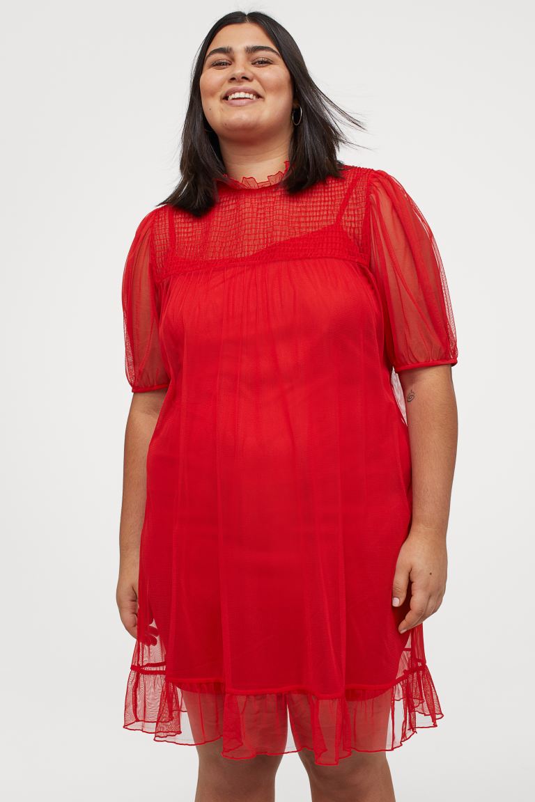 vestido de malla