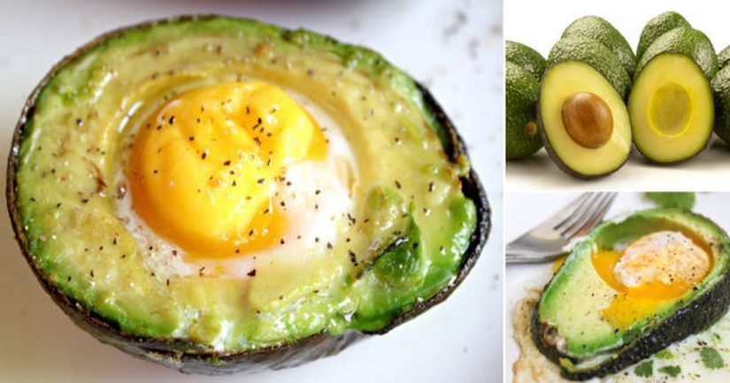 Aguacate con huevo al horno, recetas veganas perfecta para el desayuno