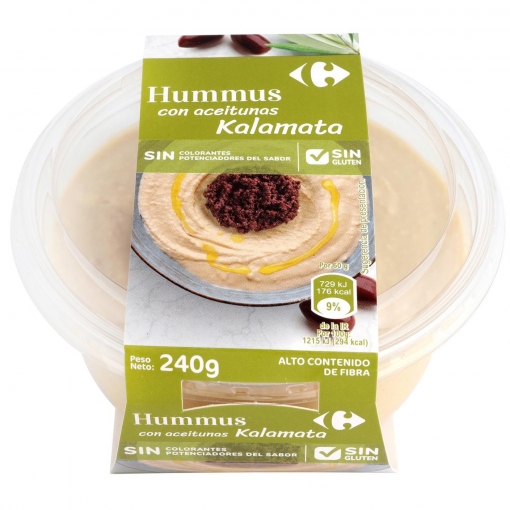 Carrefour hummus con aceitunas kalamata Merca2.es