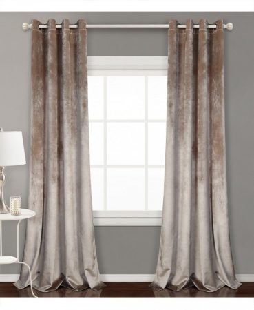 Las cortinas Blackout con motivo liso gris de Leroy Merlín