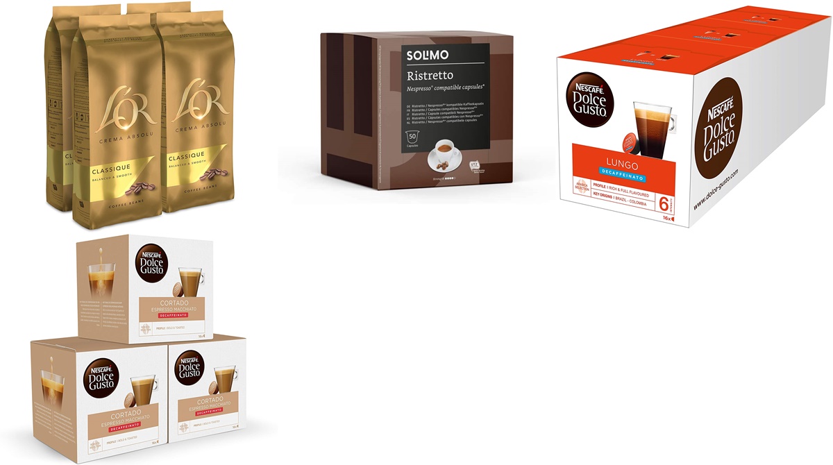 Solimo, L’or, Nescafé DOLCE GUSTO: ofertas de hoy para cafeteros en Amazon