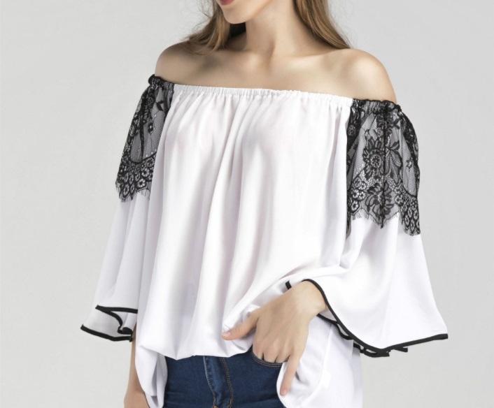 blusa de escote bardot