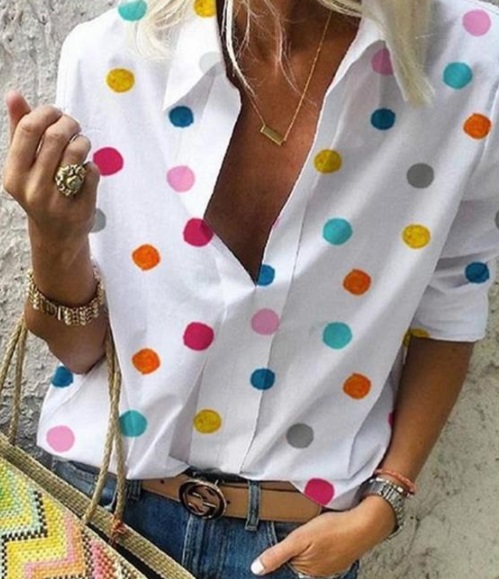 camisa lunares