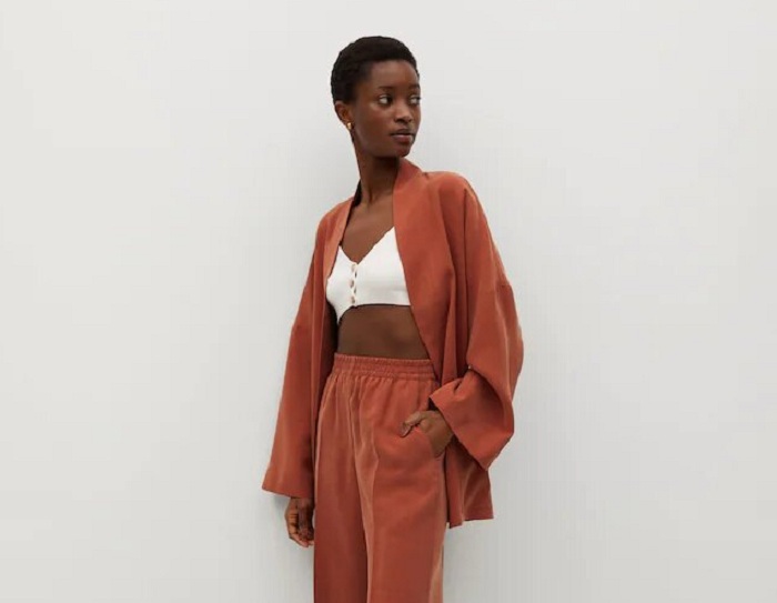 chaqueta kimono mango