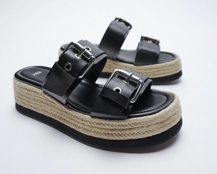 cuñas piel zara