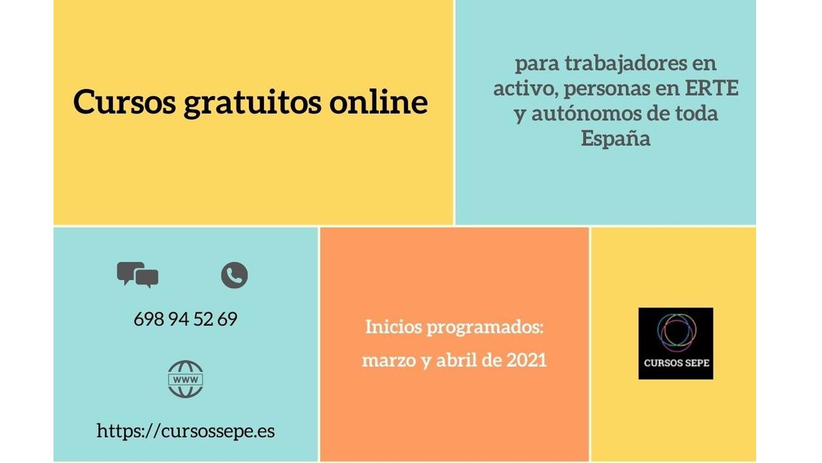 Autónomos y trabajadores en ERTE, prioritarios para la formación gratuita