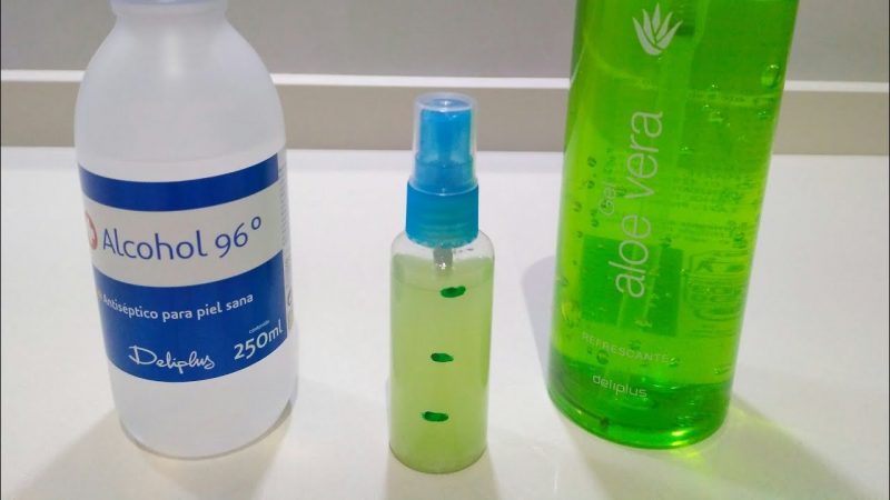 Ingredientes para preparar gel desinfectante