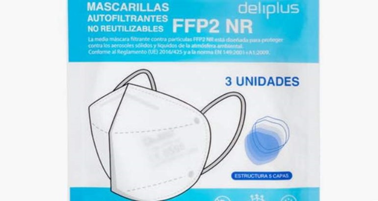 Pack tres unidades, Mercadona, mascarillas FFP2