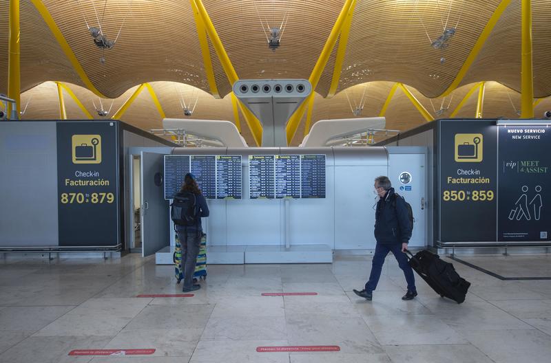 La llegada de turistas internacionales cae un 93,6% en febrero