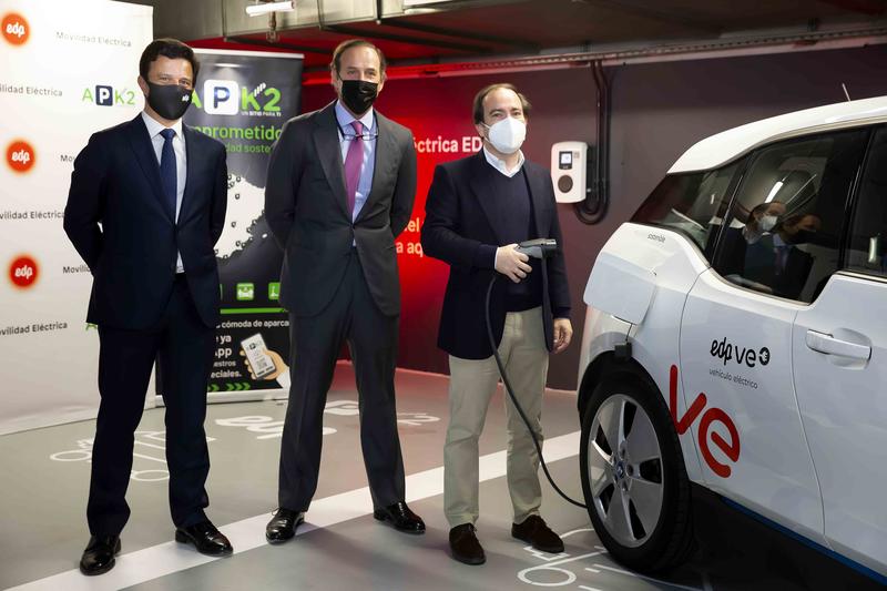 EDP y APK2 se alían para desplegar un ‘megaplan’ de 200 puntos de recarga para coches eléctricos