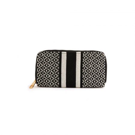 Monedero negro grande con cremallera perimetral solo por Primark