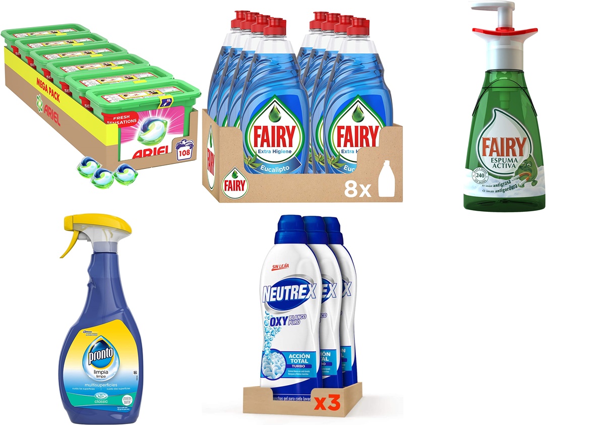 Ariel, Fairy y más: chollazos de hoy en Amazon en los mejores aliados de limpieza