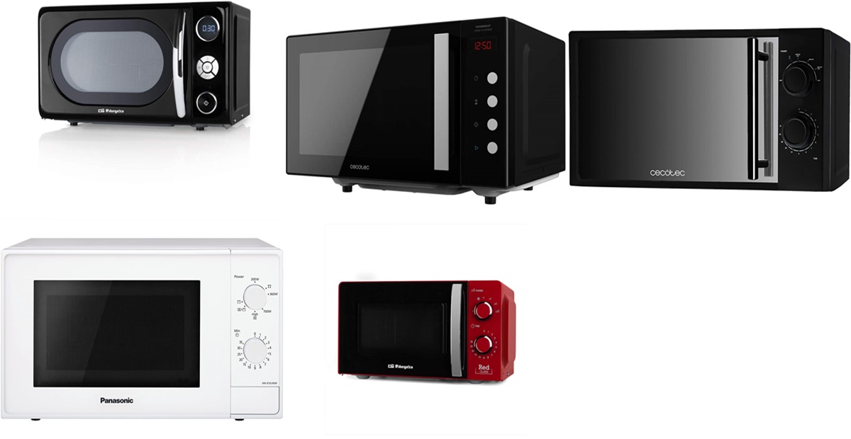 Cecotec, Panasonic y Obergozo: los 10 mejores microondas por menos de 100€ en Amazon