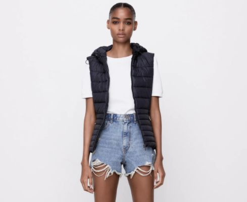 chaleco zara