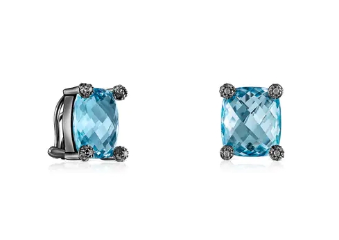 pendientes azules