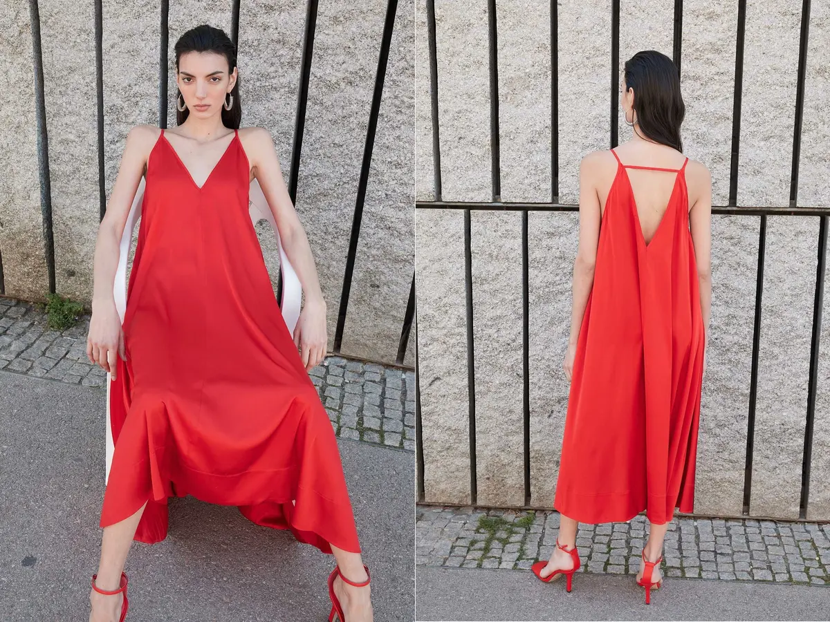 Sfera tiene mejor vestido de primavera: rojo y barato