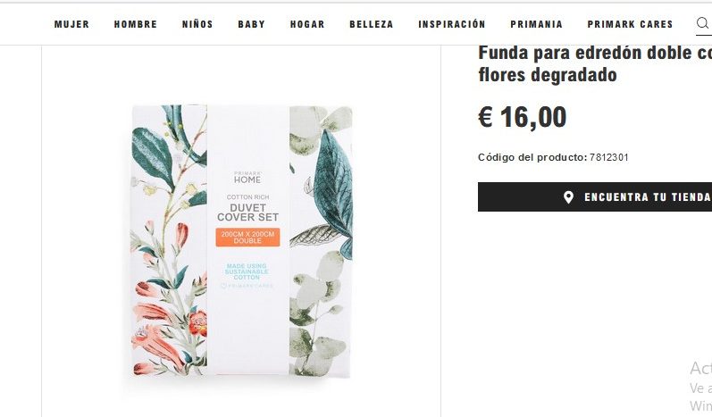 Fundas para edredón doble con estampado de flores degradado