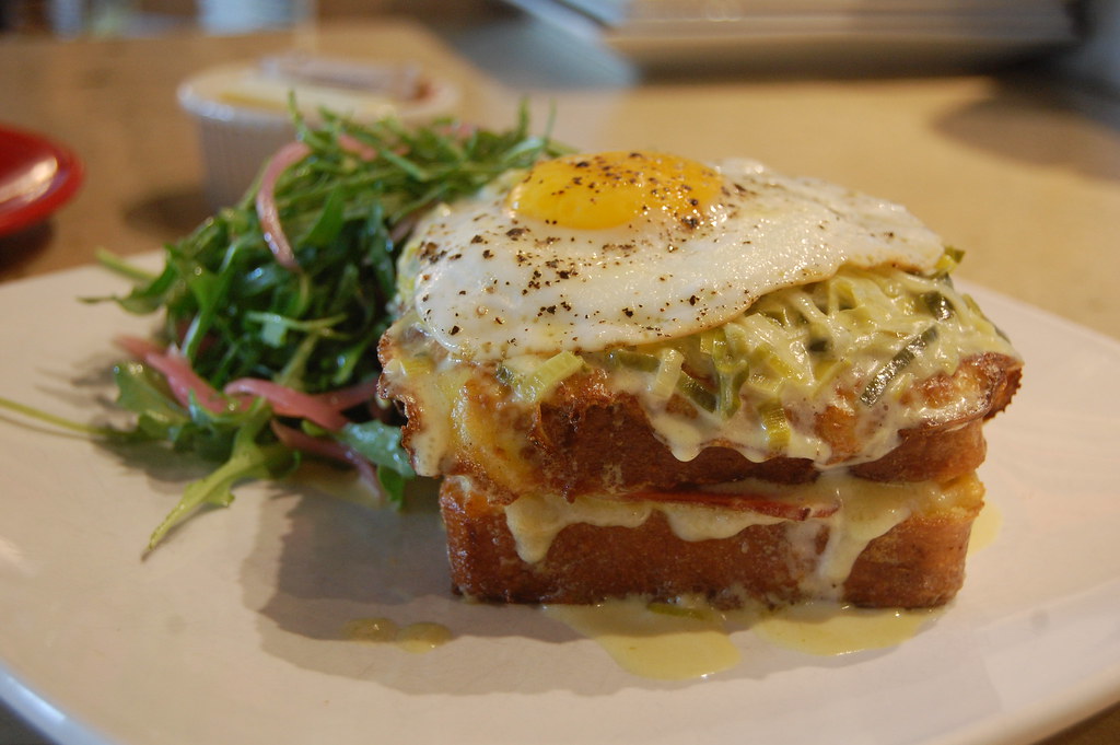 Croque madame, sándwich francés de Karlos Arguiñano