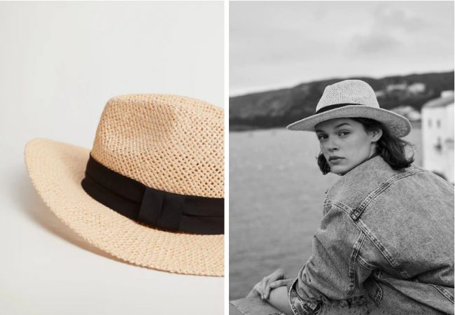 Gorro paja cinta