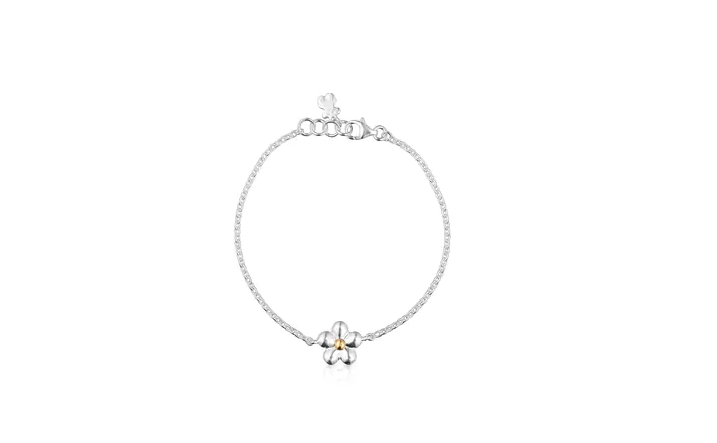 pulsera tous flor bicolor
