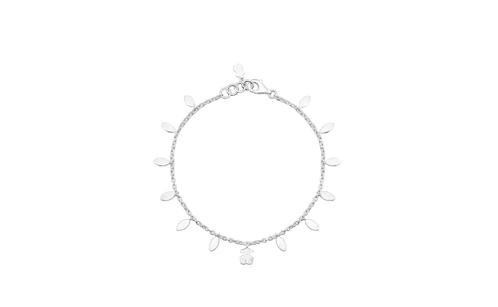 pulsera hojas plata Tous