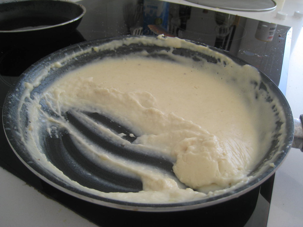 masa de croquetas, bechamel