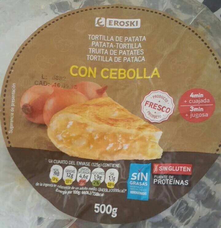 Tortilla de patatas Eroski