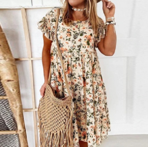 vestido corto flores Merca2.es