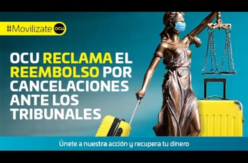 OCU reclama el desembolso por cancelaciones de viajes ante los tribunales