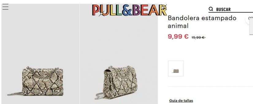Bandolera estampado animal- Pull&Bear