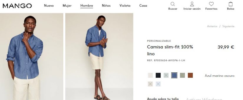 Camisa slim-fit- Mango