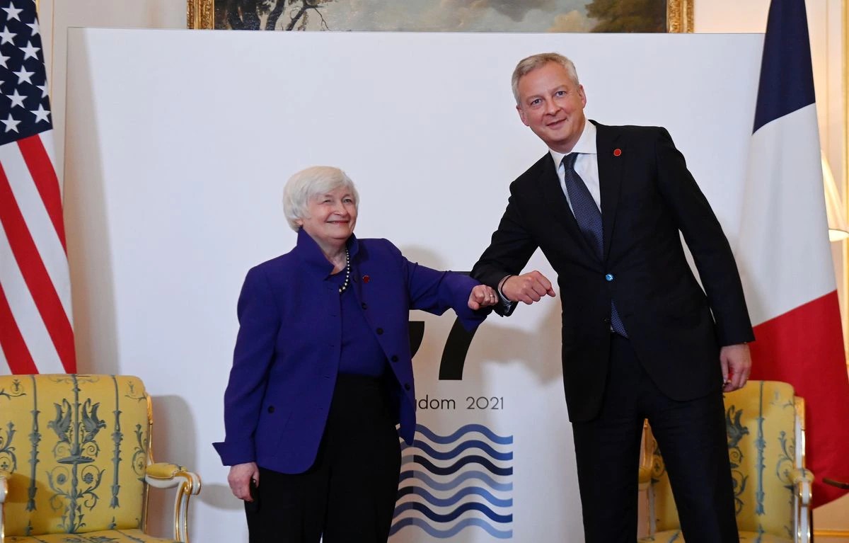 El G7 logra un «histórico» acuerdo para un impuesto del 15% a las multinacionales