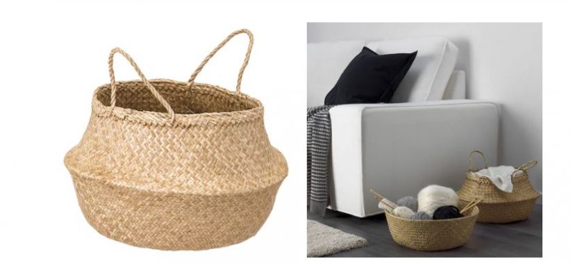 FLÅDIS, Cesta, junco marino 25 cm Ikea