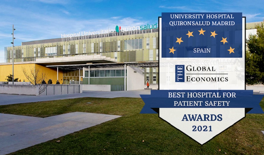 Quirónsalud Madrid recibe el premio a Mejor hospital en seguridad del paciente de los Global Economic Awards
