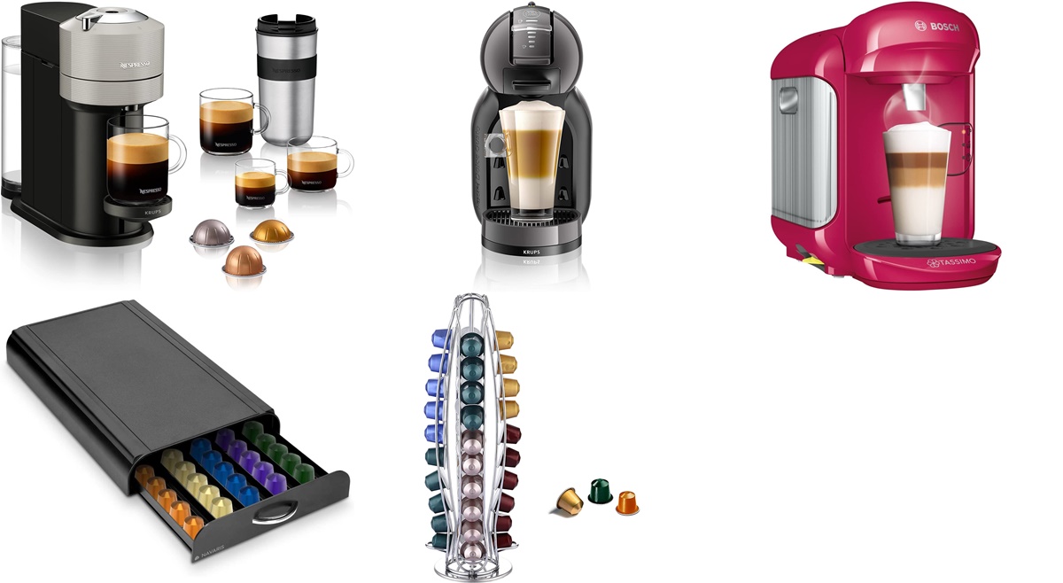 Nespresso, Bosch y más: cafeteras de cápsulas y accesorios a precios increíbles en Amazon