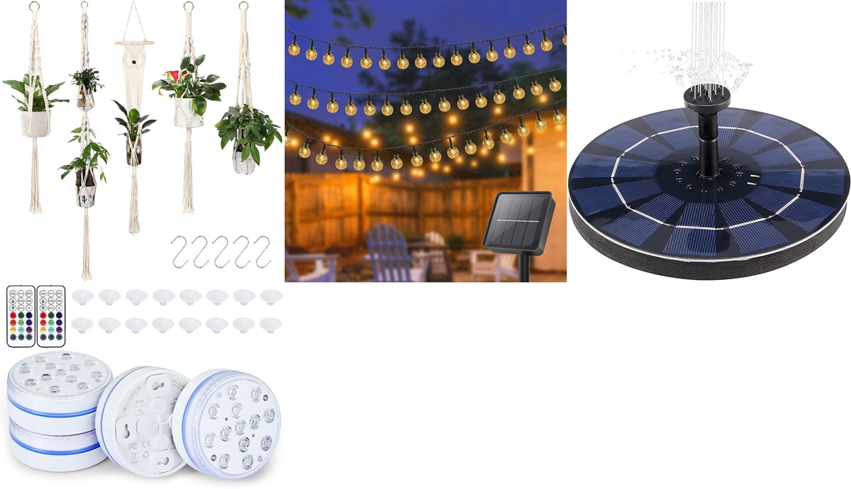 Jardín y piscina en oferta en Amazon: decoración, accesorios y herramientas